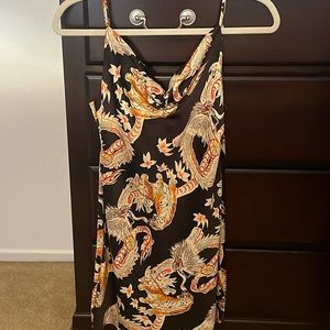 Urban outfitters satin mini dress. Edgy Tiger print. Like new!